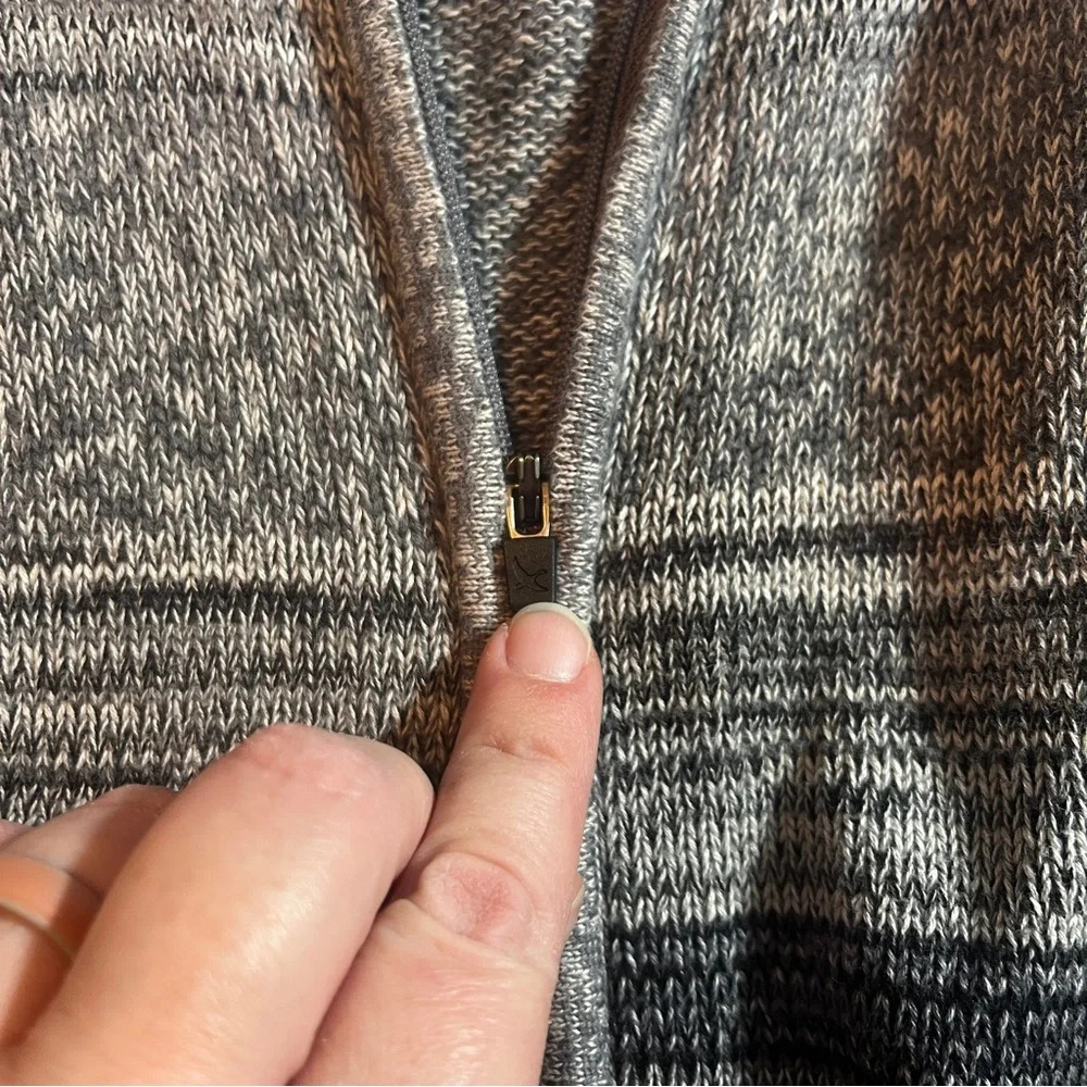 Eddie Bauer Grandmacore Women's PM Cotton Sweater Cardigan Chunky Full Zip - Picture 3 of 10